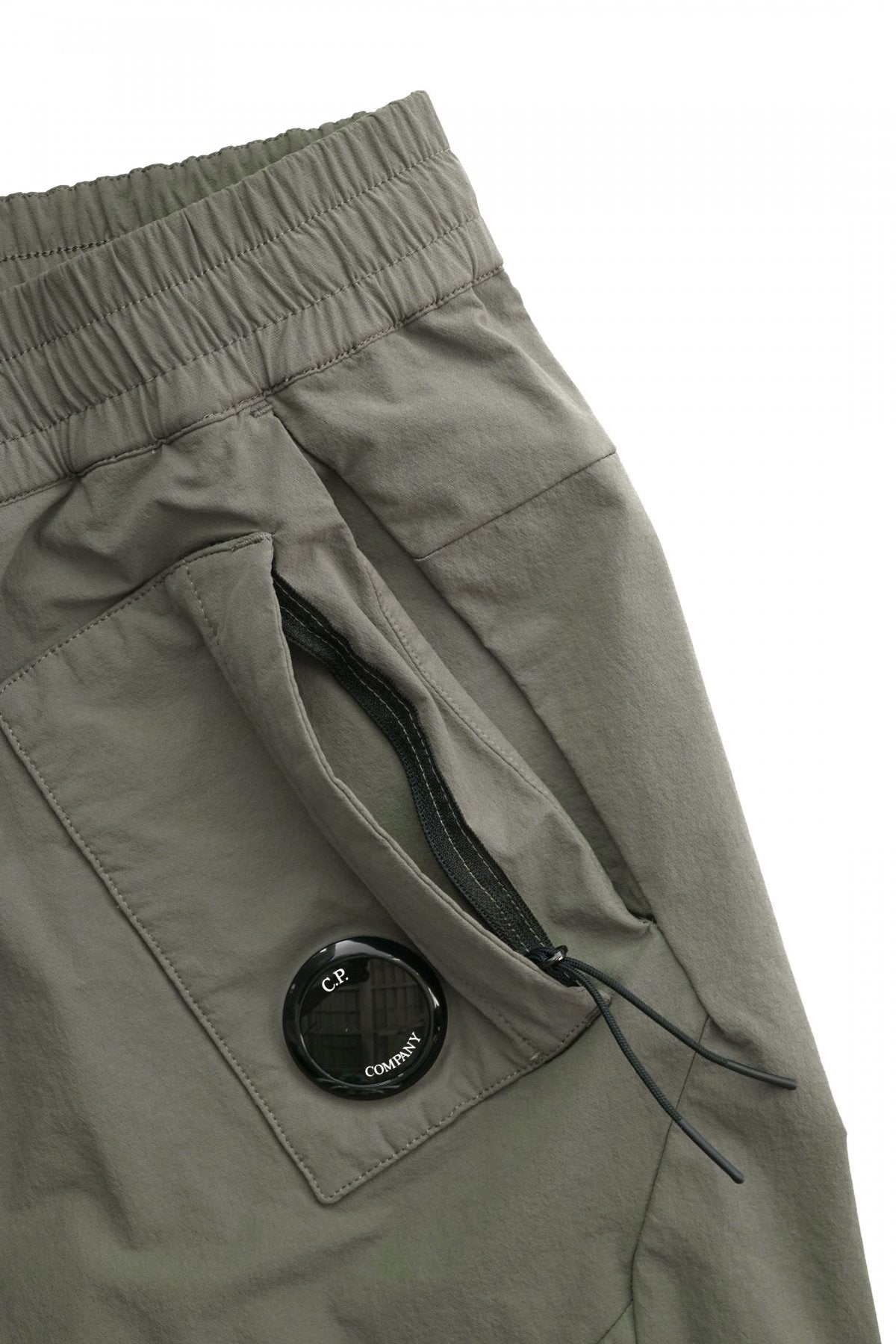 C.P.COMPANY - DYSHELL UTILITY PANTS - STONE GRAY