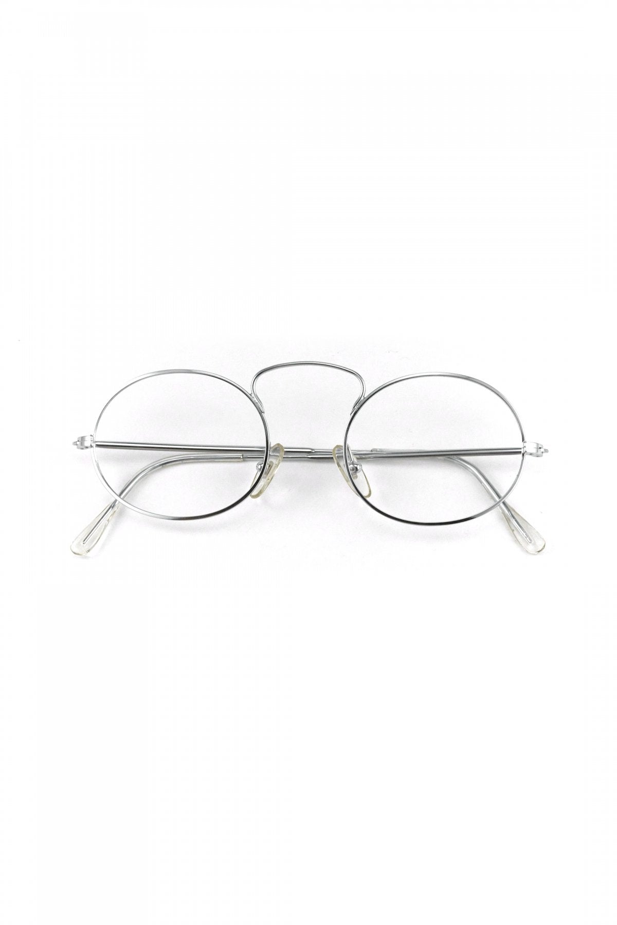 1970s FRANCE VINTAGE EYEGLASS UPPER-BRIDGE METAL EYEGLASS - OPT-775