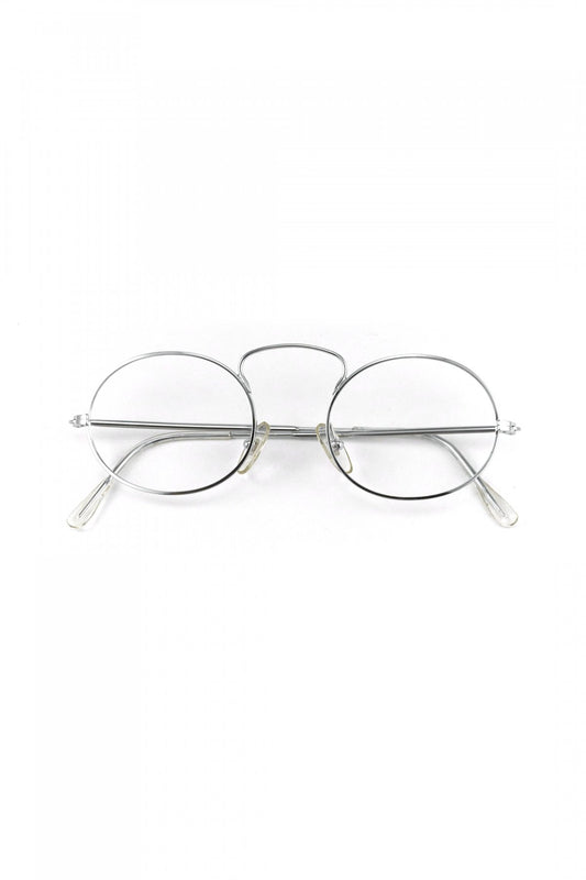 1970s FRANCE VINTAGE EYEGLASS UPPER-BRIDGE METAL EYEGLASS - OPT-775