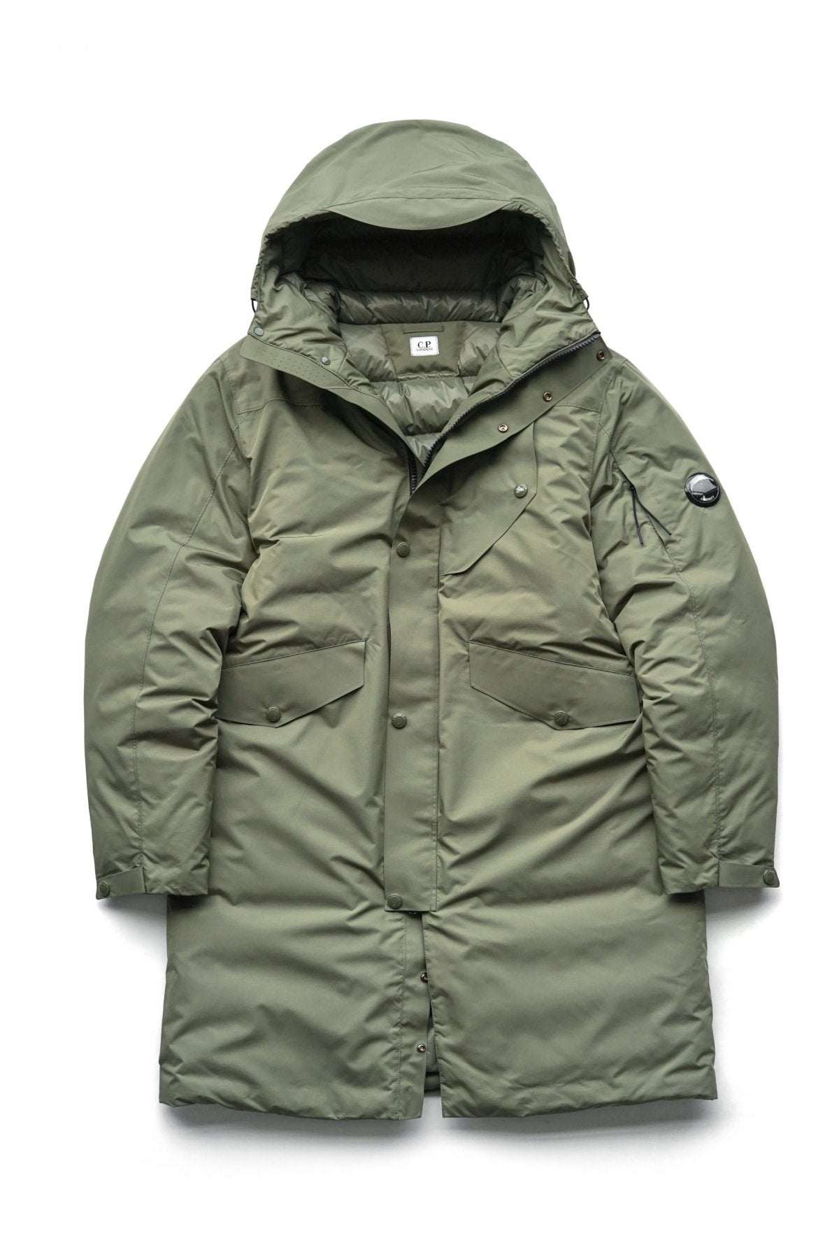 C.P. COMPANY - MICRO-M DOWN PARKA - STONE GRAY