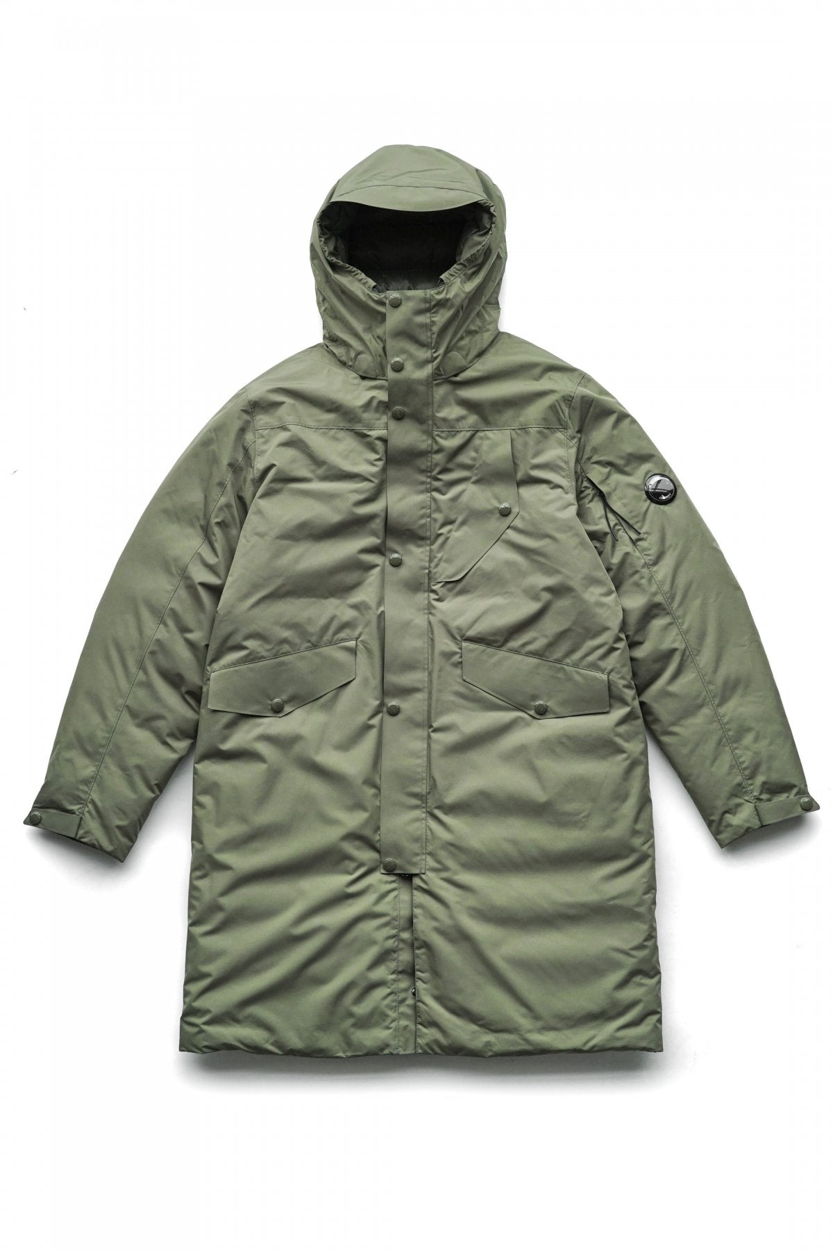 C.P. COMPANY - MICRO-M DOWN PARKA - STONE GRAY