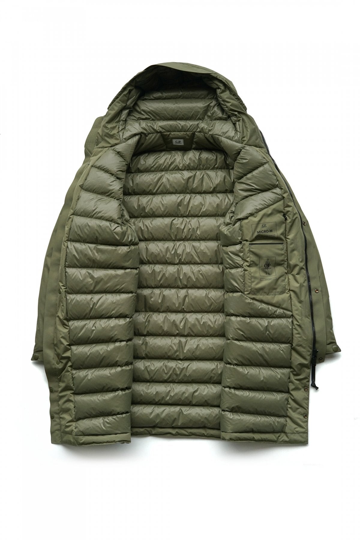 C.P. COMPANY - MICRO-M DOWN PARKA - STONE GRAY