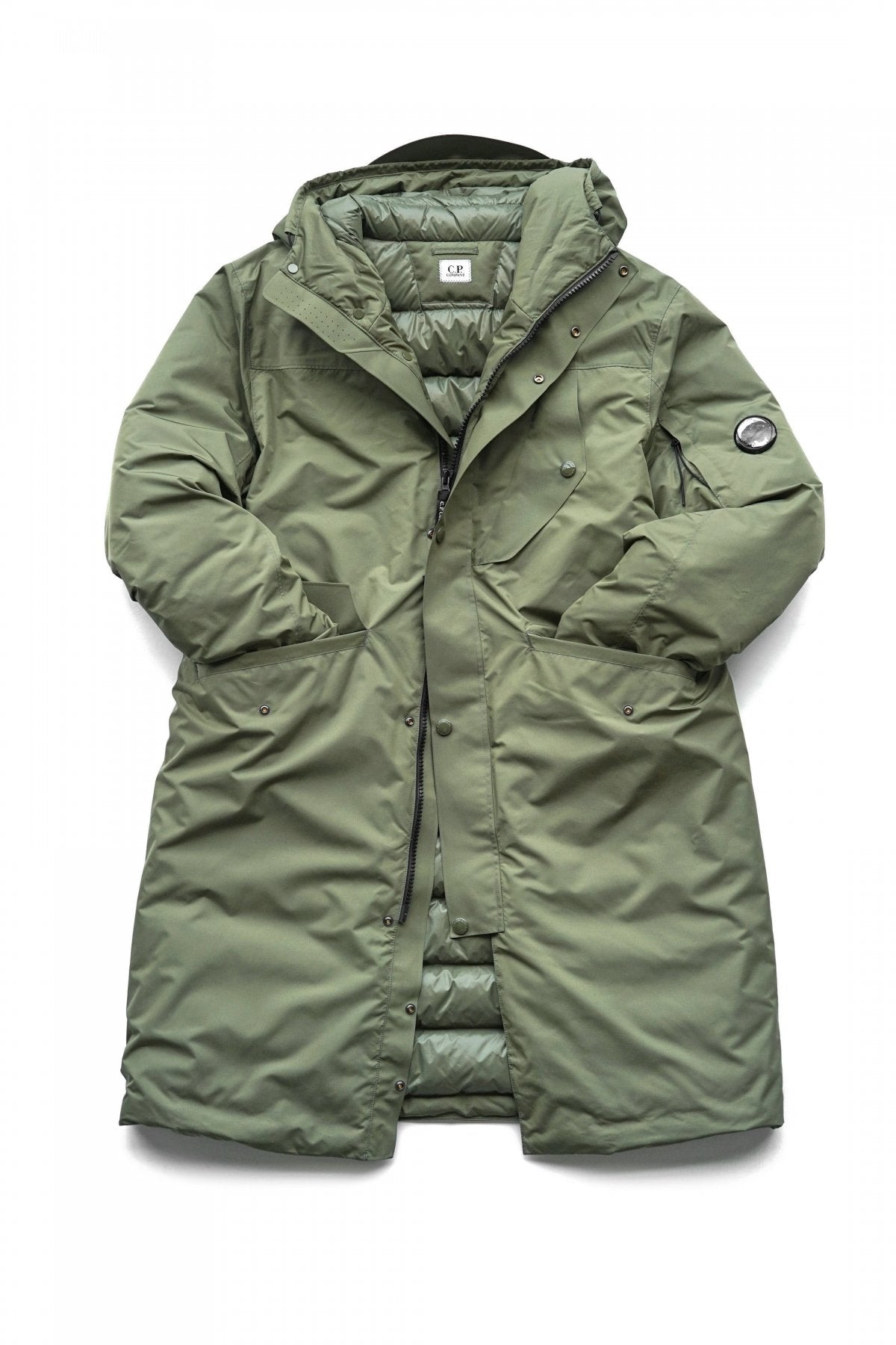 C.P. COMPANY - MICRO-M DOWN PARKA - STONE GRAY