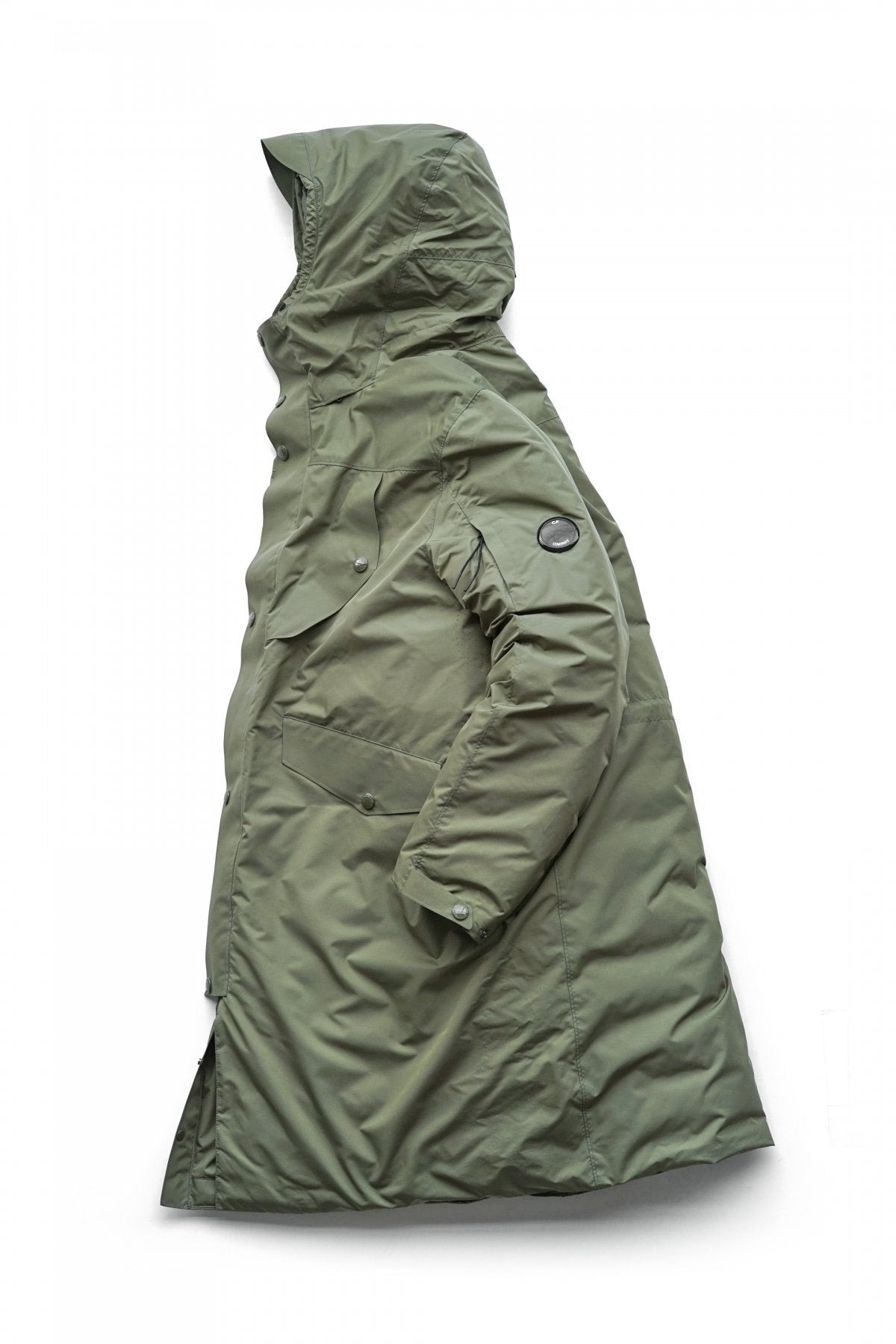 C.P. COMPANY - MICRO-M DOWN PARKA - STONE GRAY