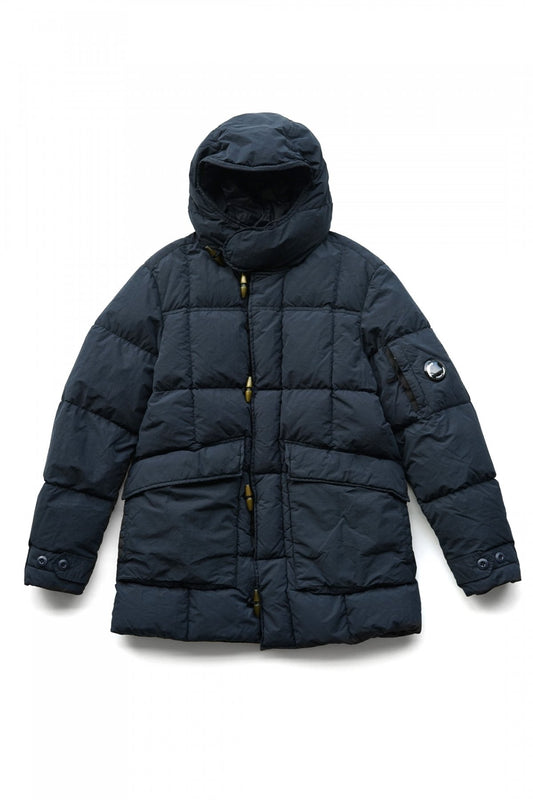 C.P. COMPANY - FLATT NYLON DOWN JACKET - TOTAL ECLIPSE