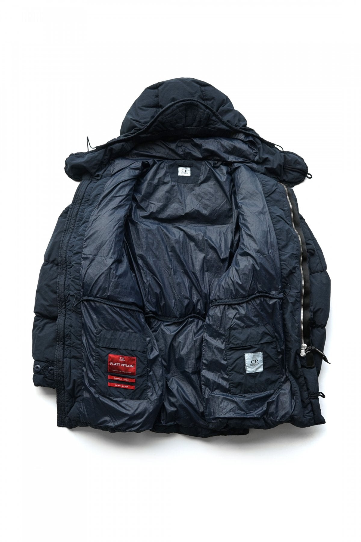 C.P. COMPANY - FLATT NYLON DOWN JACKET - TOTAL ECLIPSE