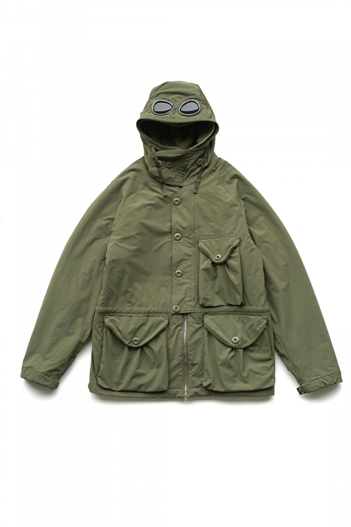 C.P. COMPANY - DYSHELL GOGGLE JACKET - STONE GRAY