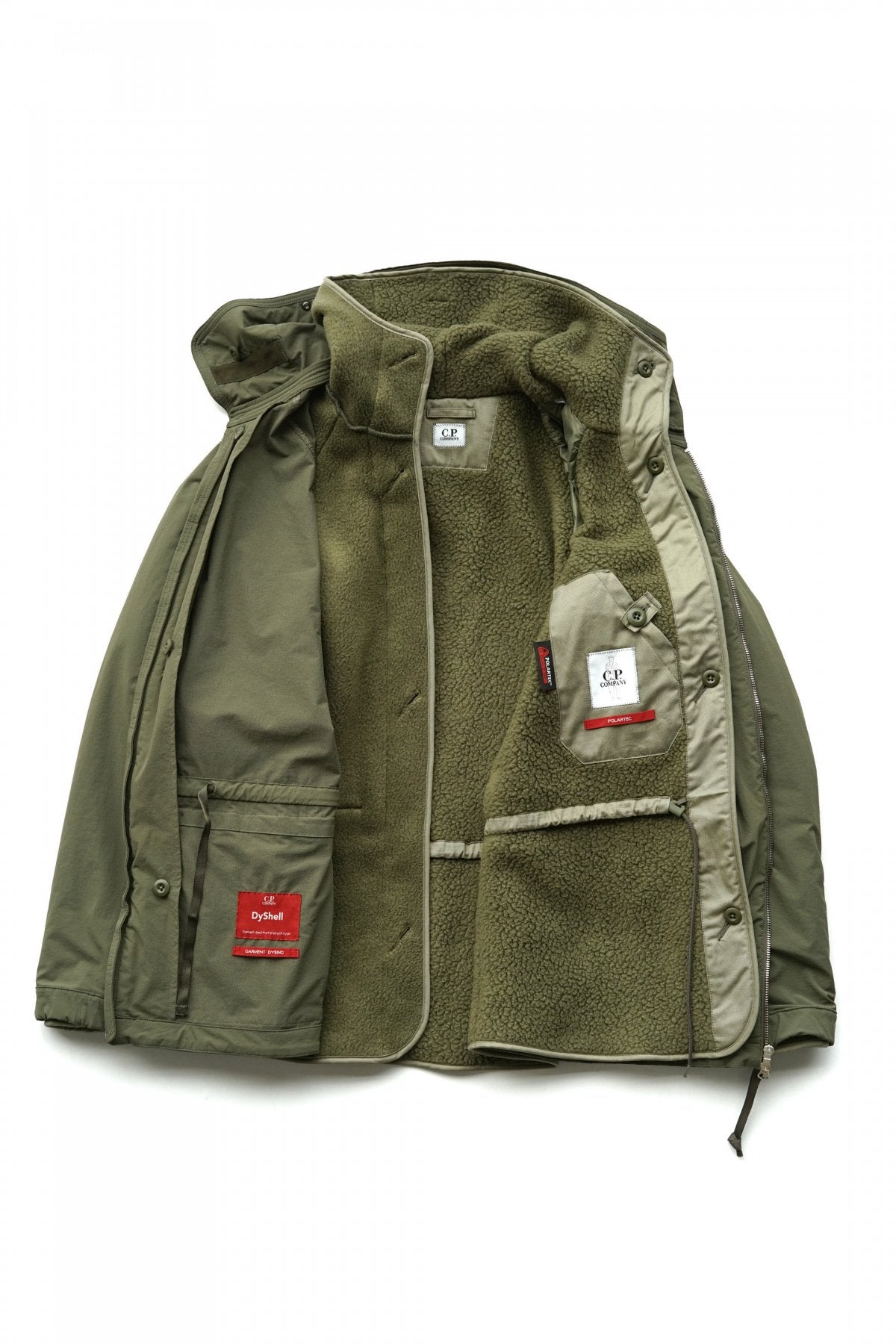 C.P. COMPANY - DYSHELL GOGGLE JACKET - STONE GRAY