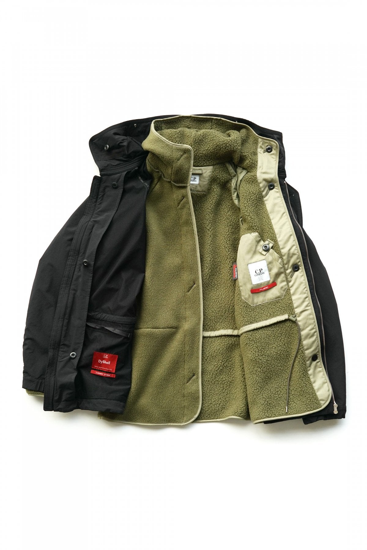 C.P. COMPANY - DYSHELL GOGGLE JACKET - BLACK