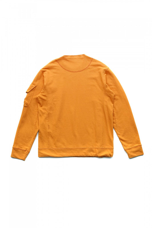 C.P.COMPANY - LIGHT FLEECE ASYMMETRICAL SWEATSHIRT - DESART SUN