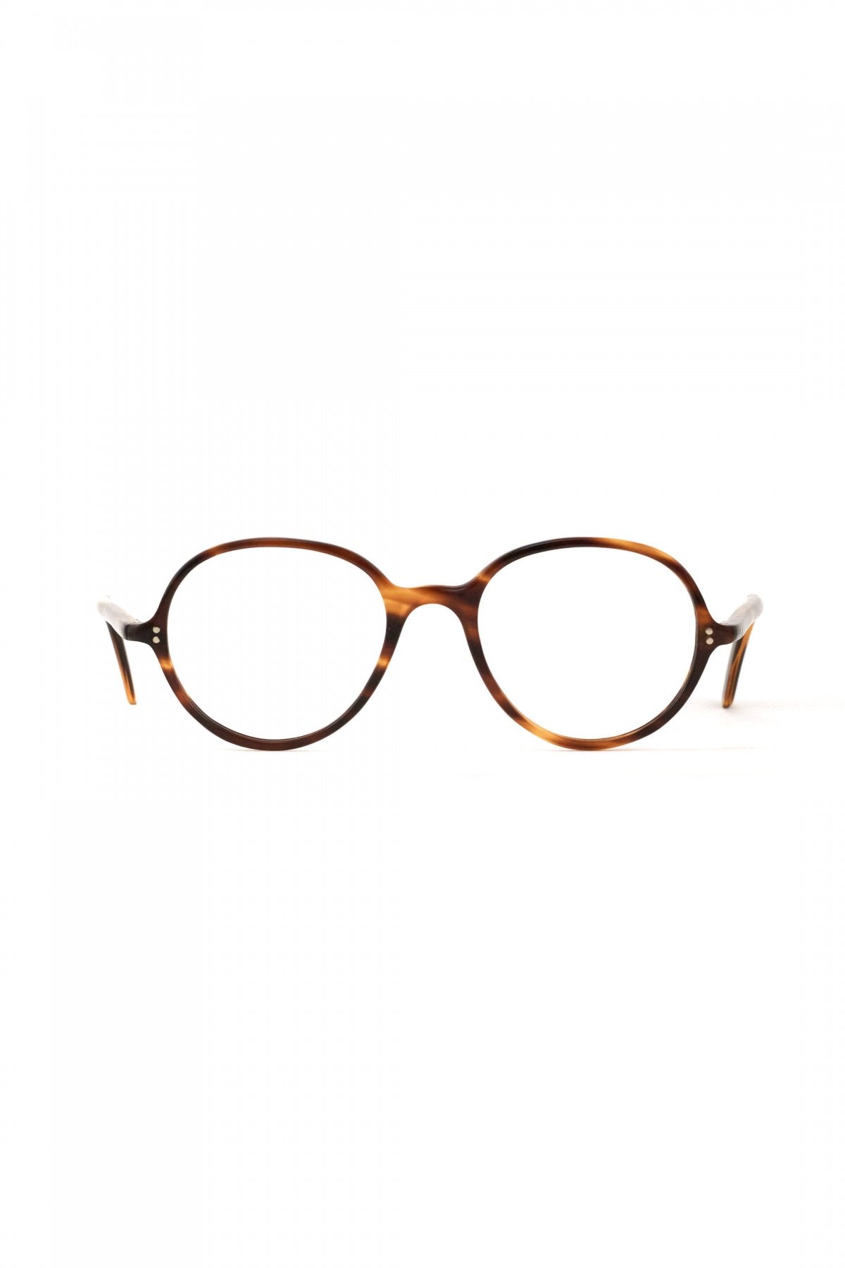 1940s HAND MADE BRITISH VINTAGE EYEWEAR AMBER - OPT-782