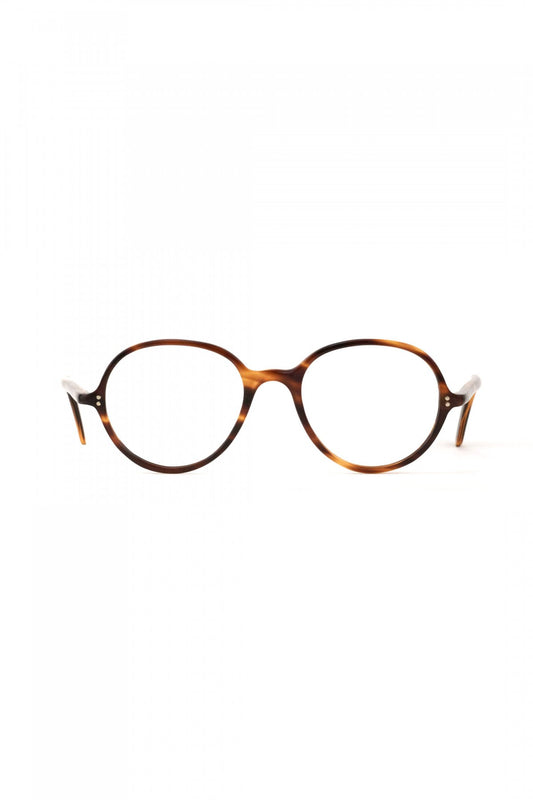 1940s HAND MADE BRITISH VINTAGE EYEWEAR AMBER - OPT-782