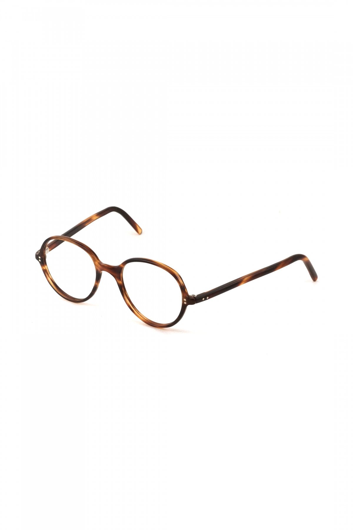 1940s HAND MADE BRITISH VINTAGE EYEWEAR AMBER - OPT-782