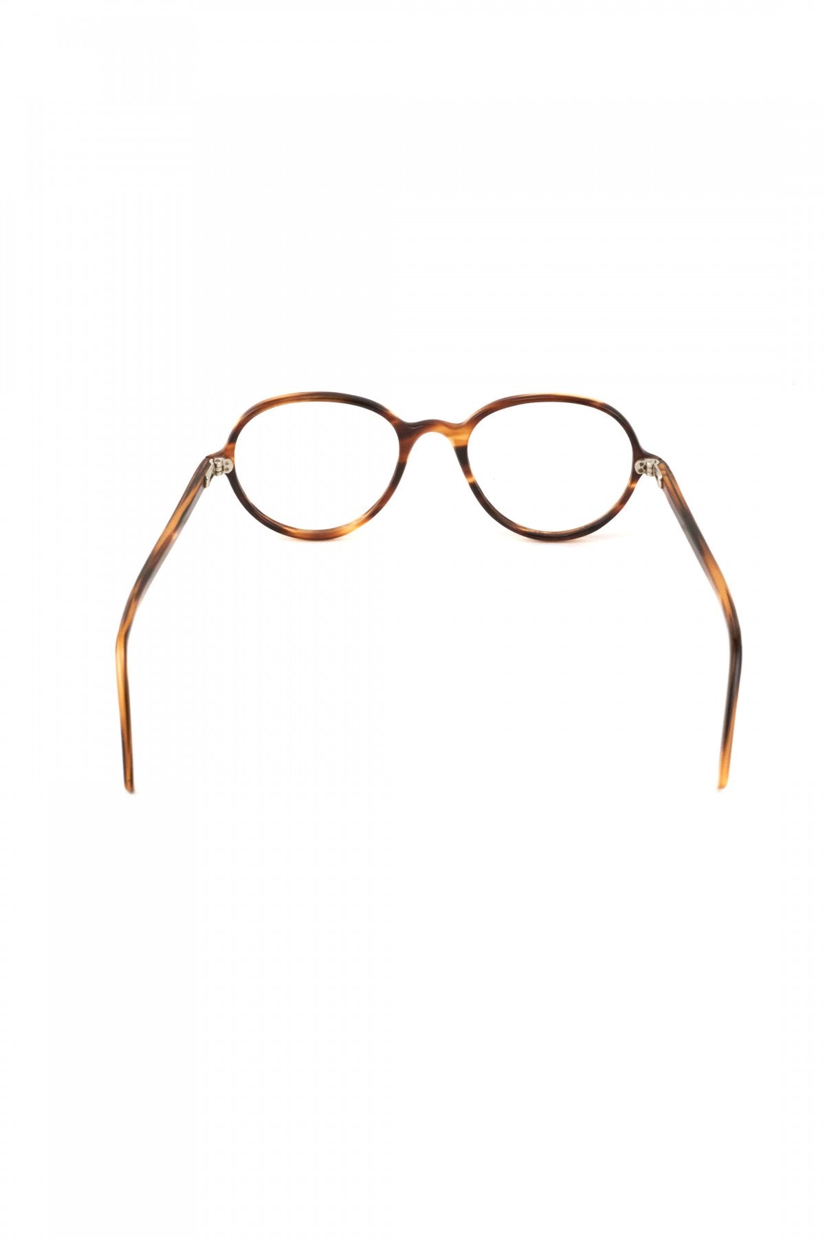 1940s HAND MADE BRITISH VINTAGE EYEWEAR AMBER - OPT-782