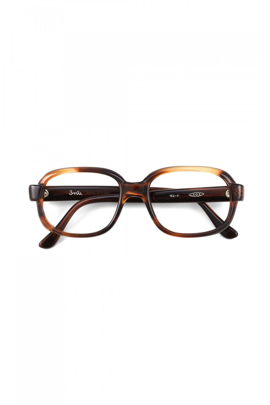 1960s ITALY VINTAGE EYEWEAR SQUARE AMBER - OPT-788