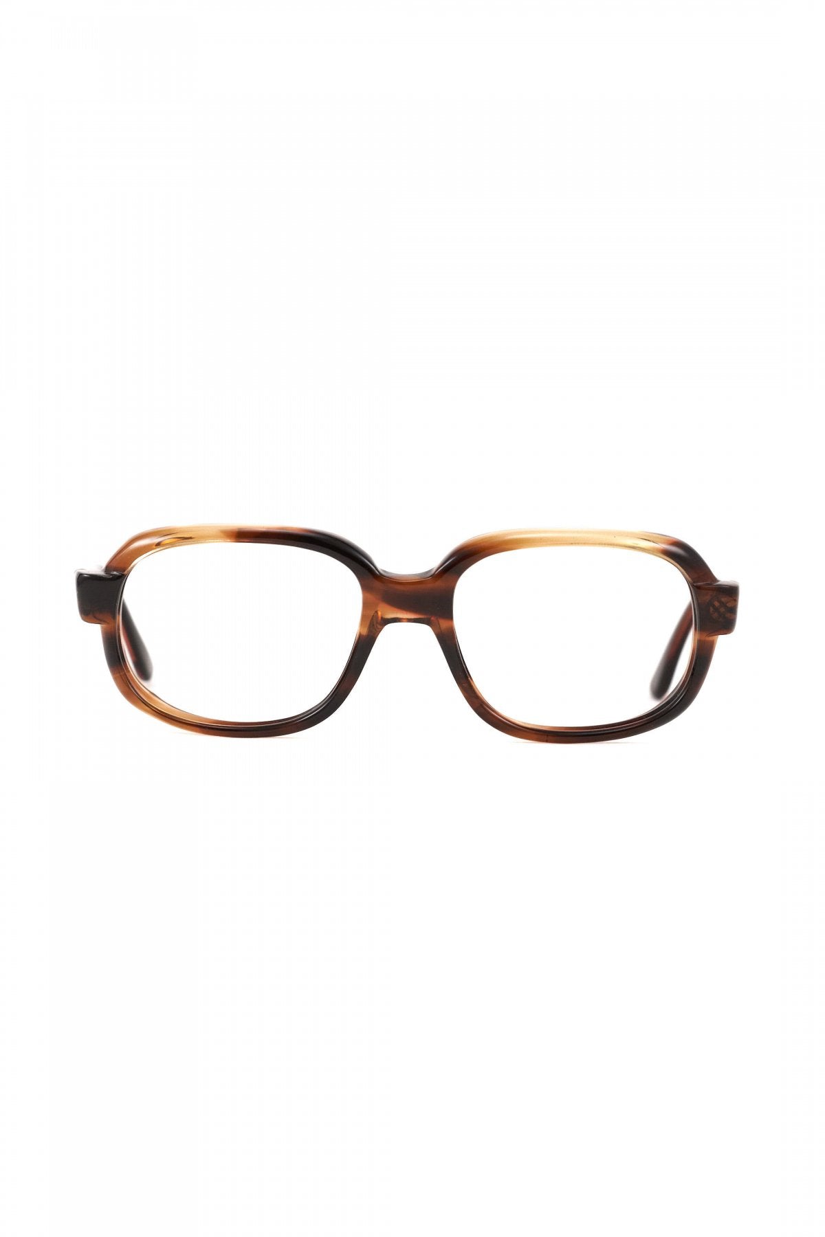 1960s ITALY VINTAGE EYEWEAR SQUARE AMBER - OPT-788