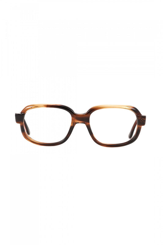 1960s ITALY VINTAGE EYEWEAR SQUARE AMBER - OPT-788