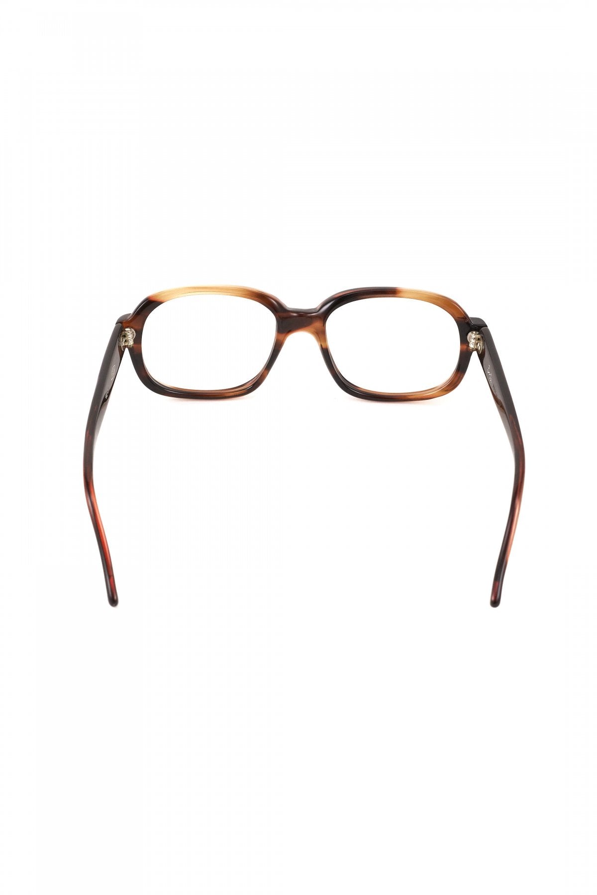 1960s ITALY VINTAGE EYEWEAR SQUARE AMBER - OPT-788