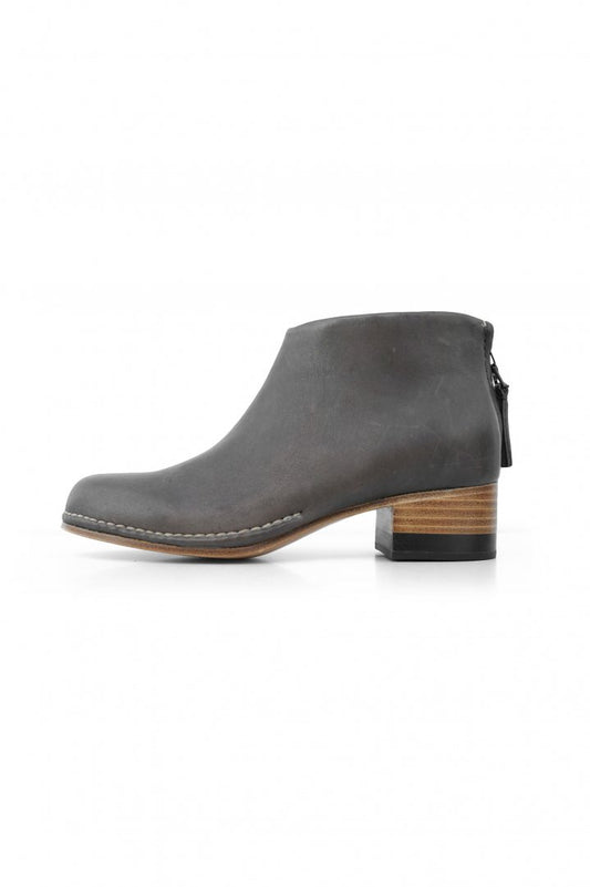 FEIT ★★★ - EXCLUSIVE BI-COLOR CEREMONIAL MID HEEL BOOTIE - GRAY