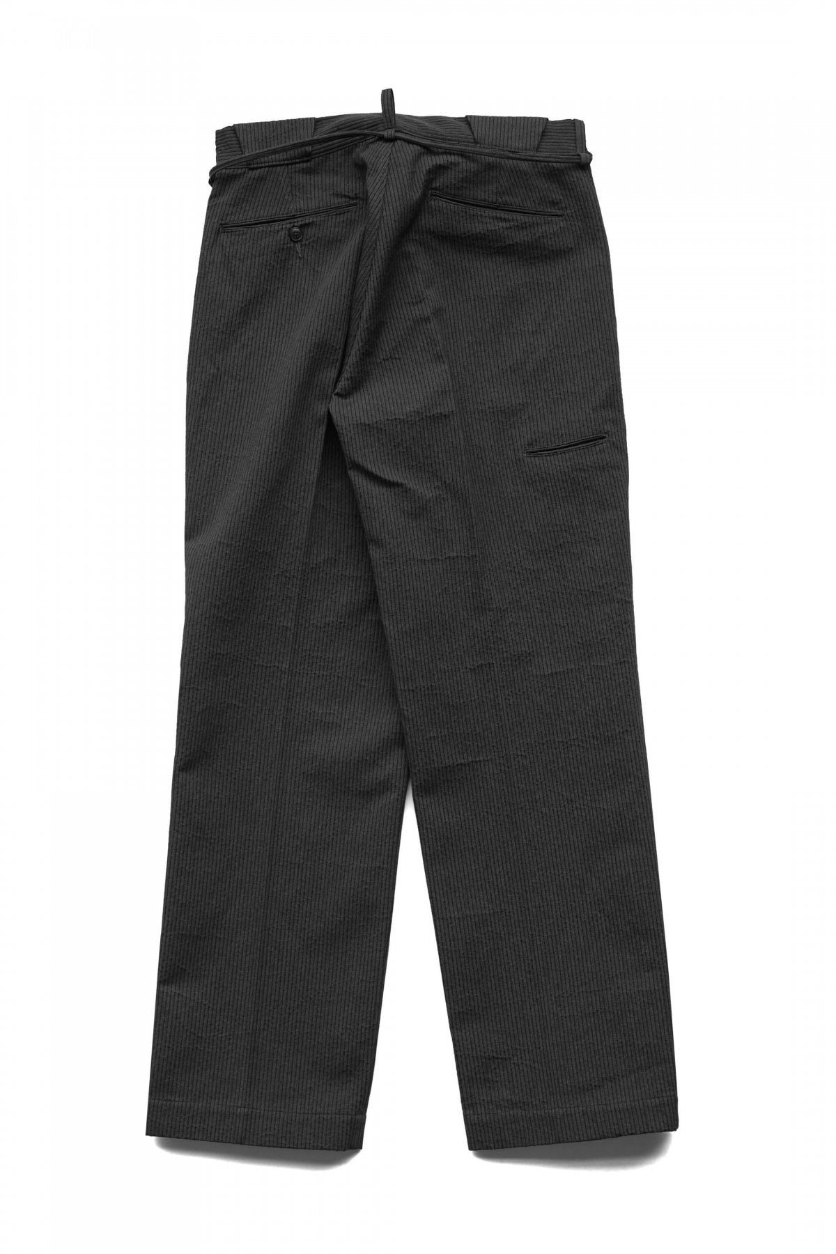 OLD JOE ★★★ - EXCLUSIVE STRING WAIST WORK TROUSER - GRAPHITE PIQUE