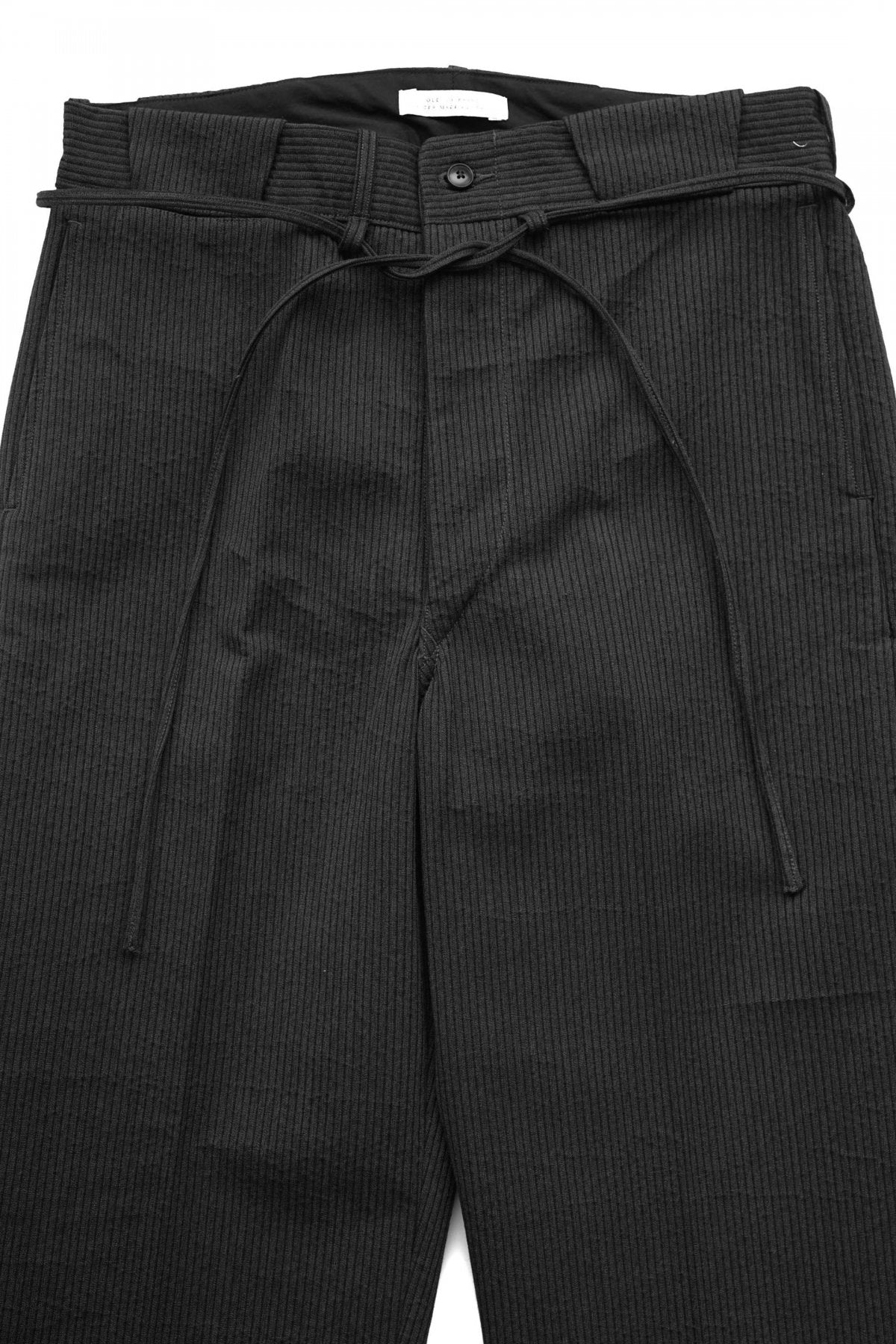 OLD JOE ★★★ - EXCLUSIVE STRING WAIST WORK TROUSER - GRAPHITE PIQUE