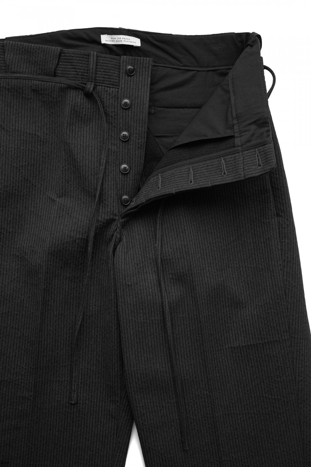 OLD JOE ★★★ - EXCLUSIVE STRING WAIST WORK TROUSER - GRAPHITE PIQUE