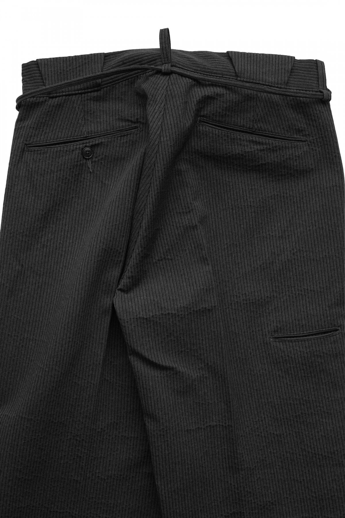 OLD JOE ★★★ - EXCLUSIVE STRING WAIST WORK TROUSER - GRAPHITE PIQUE