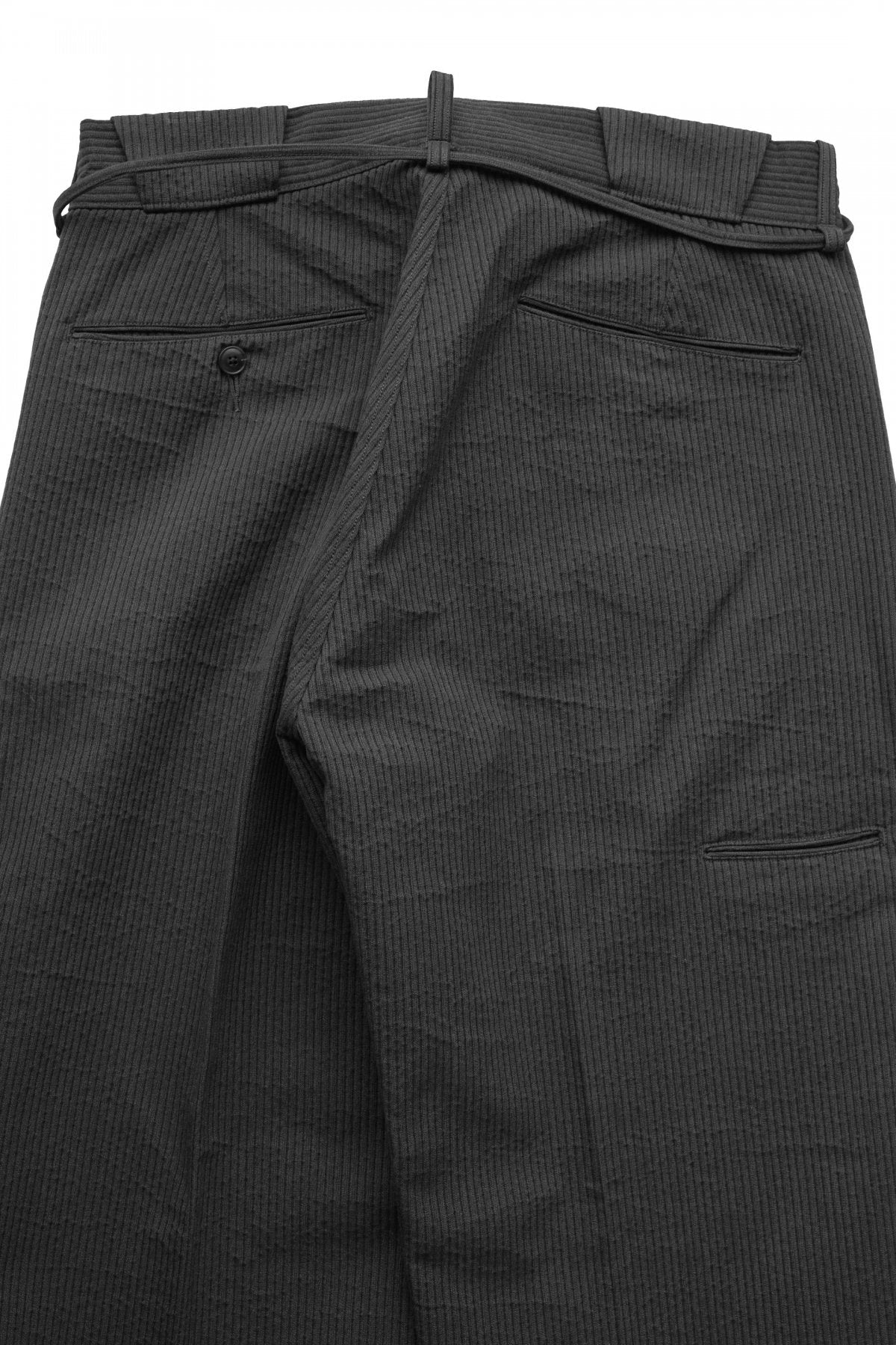 OLD JOE ★★★ - EXCLUSIVE STRING WAIST WORK TROUSER - PEWTER PIQUE