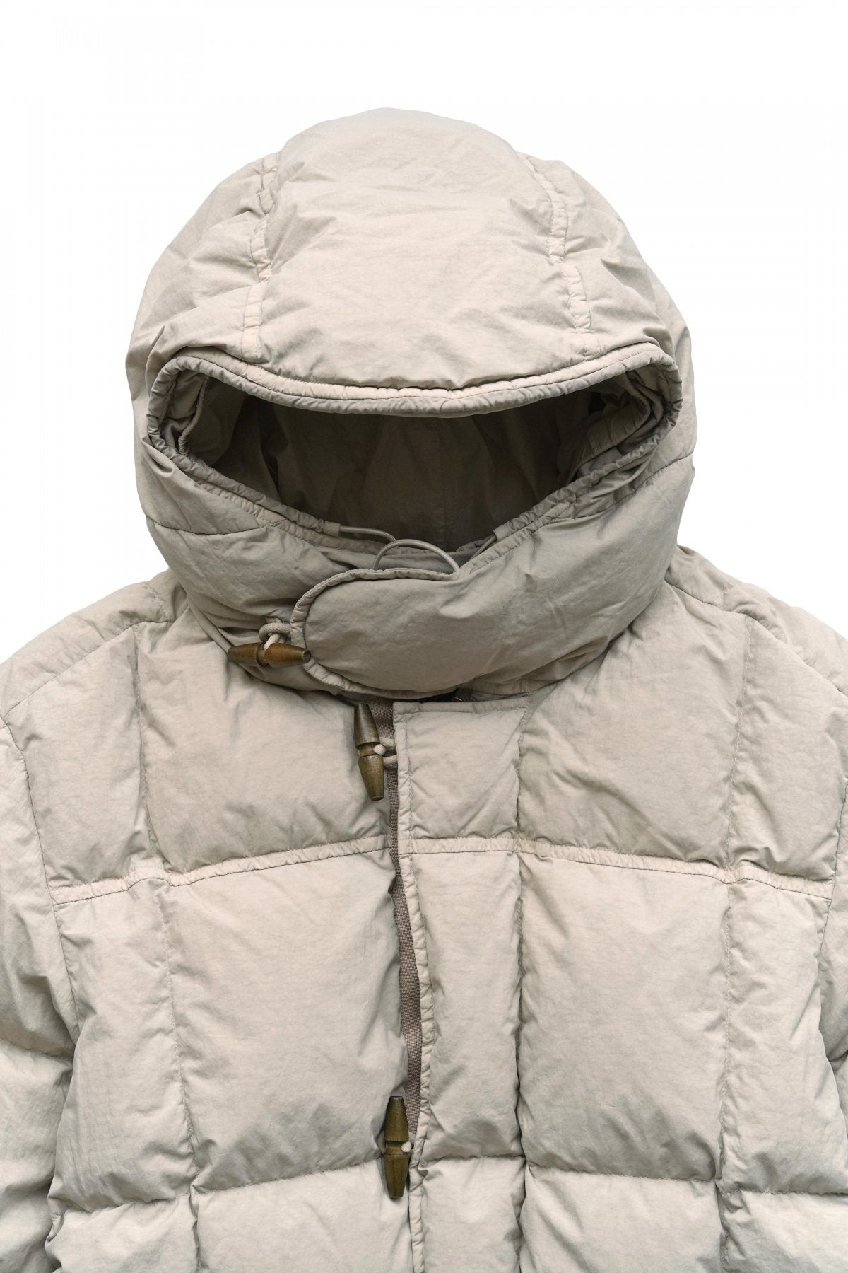 C.P. COMPANY - FLATT NYLON DOWN JACKET - SAND SHELL