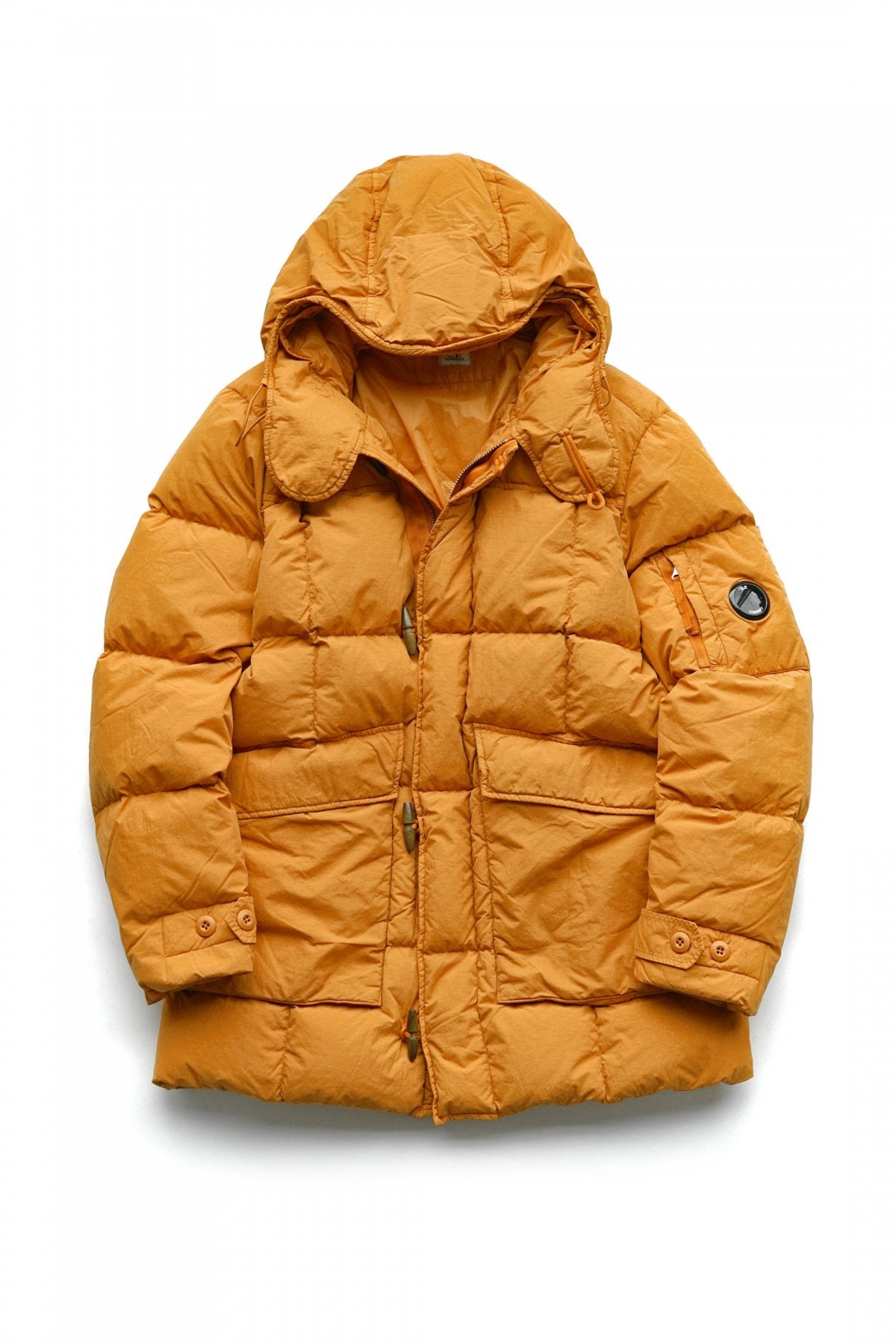 C.P. COMPANY - FLATT NYLON DOWN JACKET - DESERT SUN