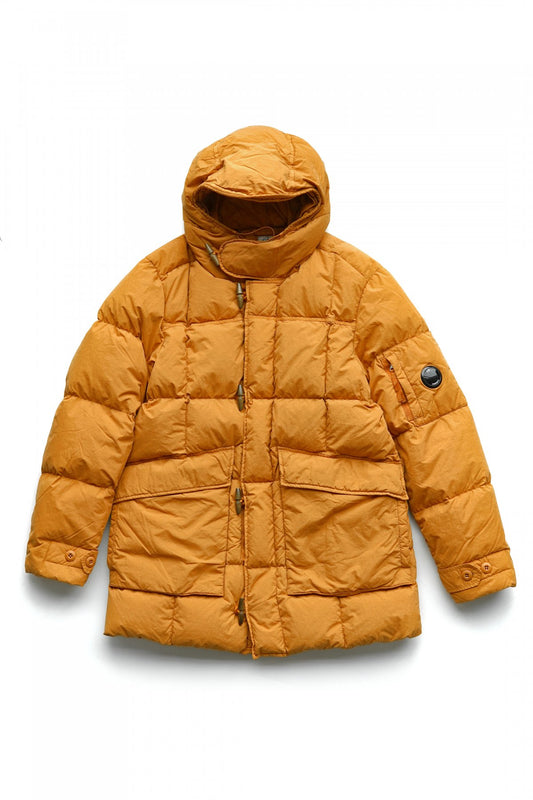 C.P. COMPANY - FLATT NYLON DOWN JACKET - DESERT SUN