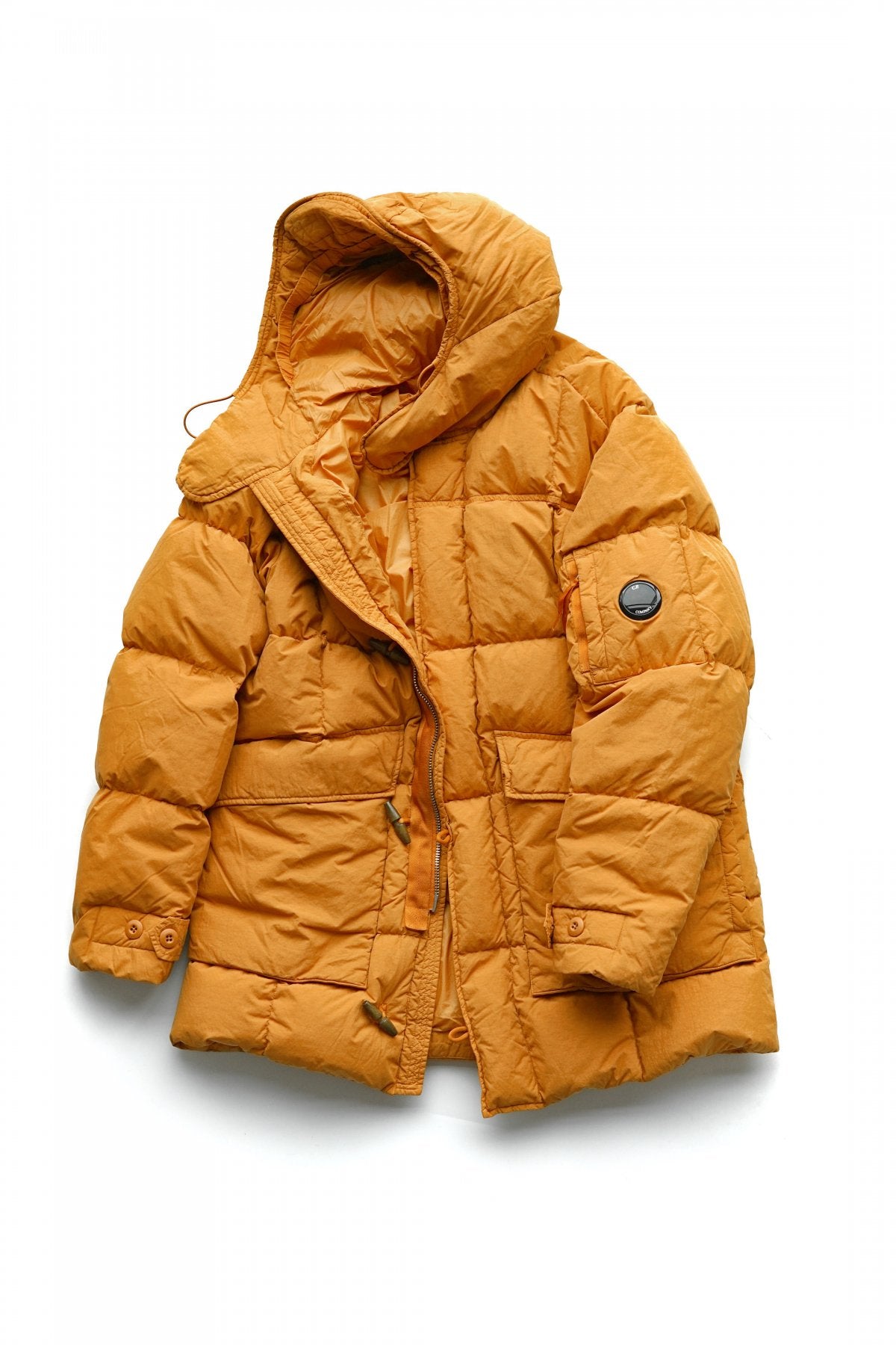 C.P. COMPANY - FLATT NYLON DOWN JACKET - DESERT SUN