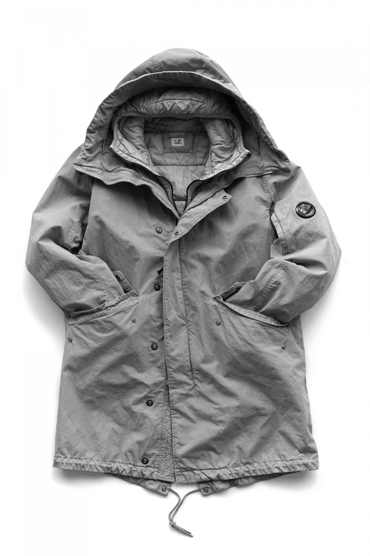 C.P. COMPANY - 50 FILI PLATED PARKA - MOON MIST