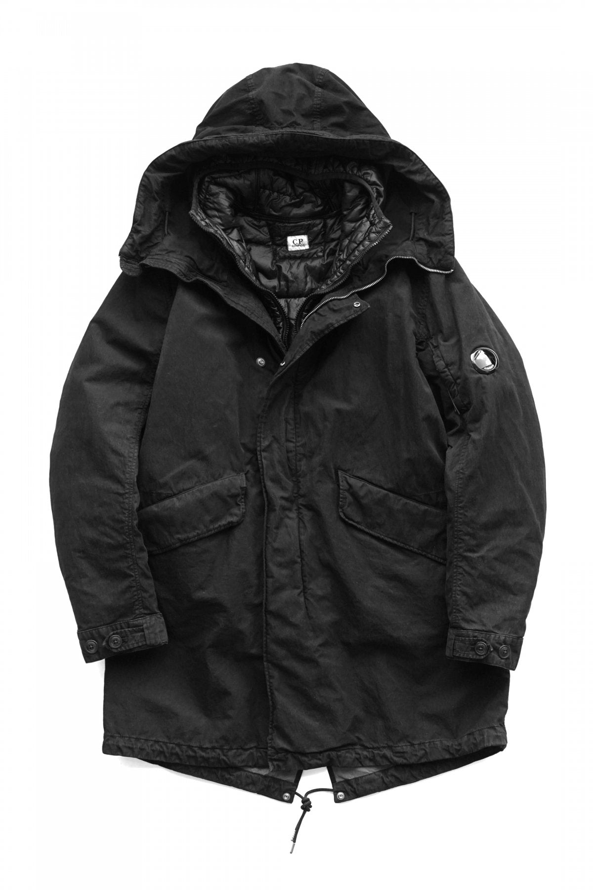 C.P. COMPANY - 50 FILI PLATED PARKA - BLACK