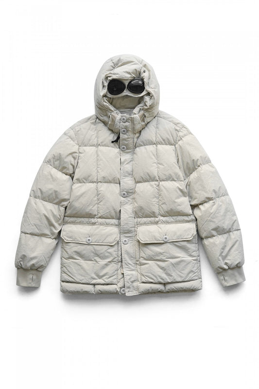 C.P. COMPANY - FLATT NYLON GOGGLE JACKET - SAND SHELL