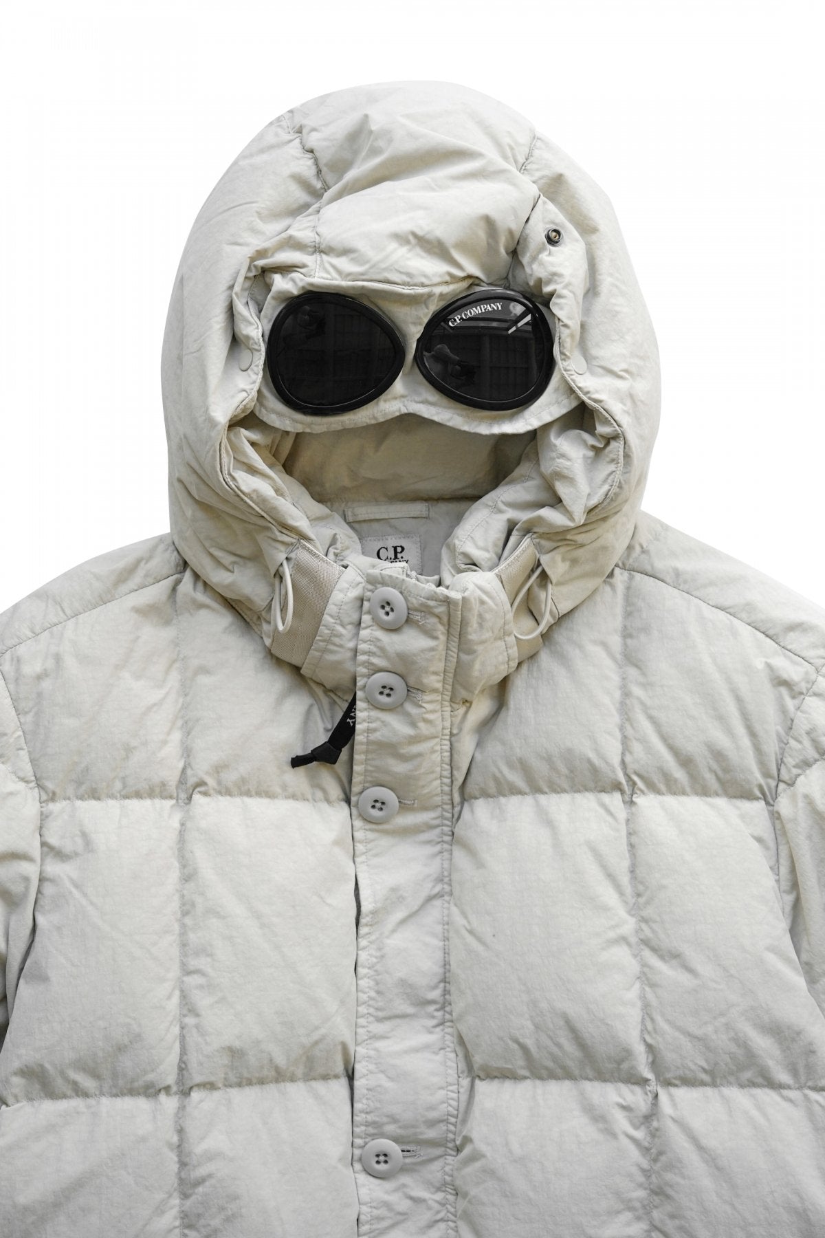 C.P. COMPANY - FLATT NYLON GOGGLE JACKET - SAND SHELL