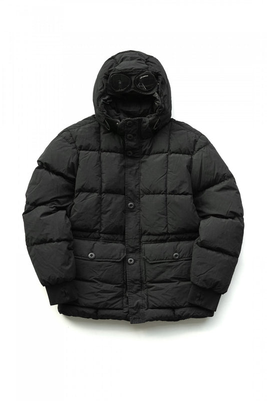 C.P. COMPANY - FLATT NYLON GOGGLE JACKET - BLACK