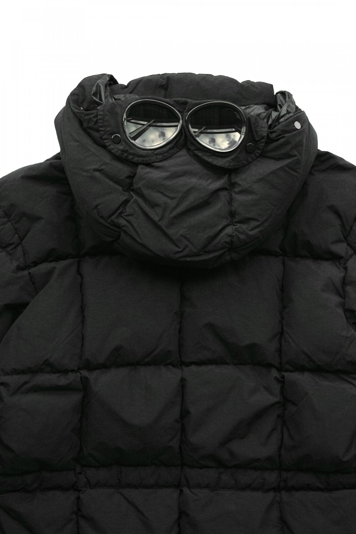 C.P. COMPANY - FLATT NYLON GOGGLE JACKET - BLACK