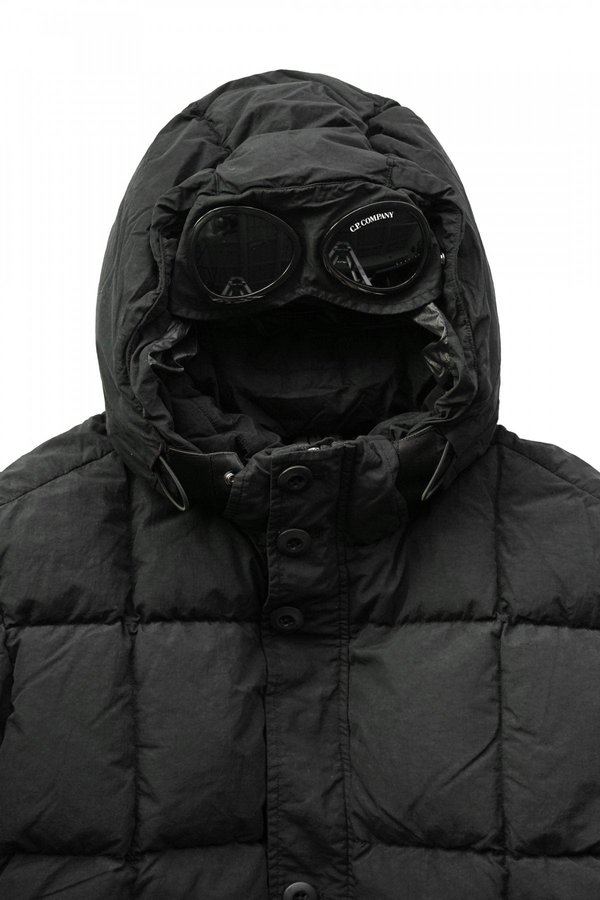 C.P. COMPANY - FLATT NYLON GOGGLE JACKET - BLACK