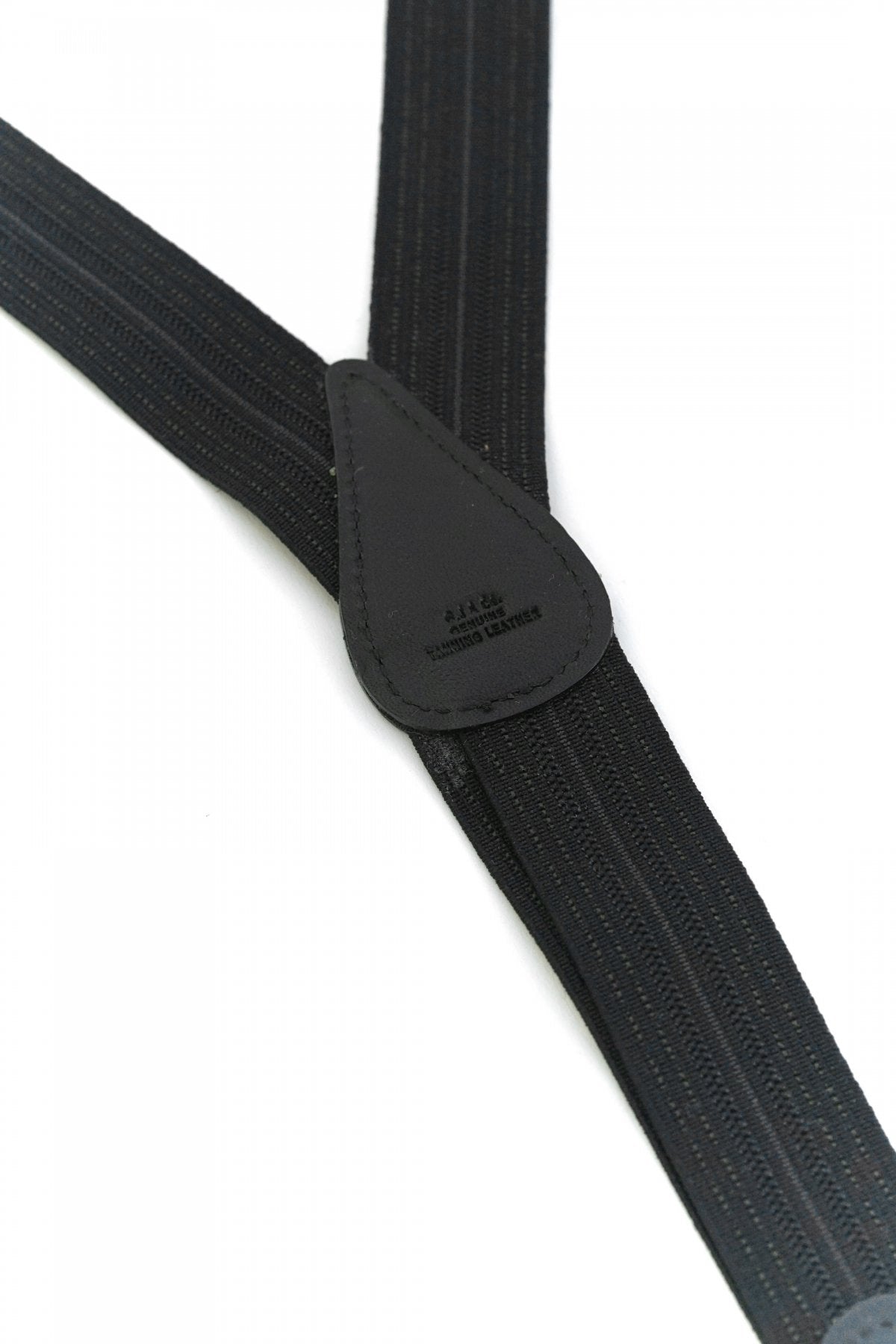 OLD JOE - HANDSOME BRACES - BLACK STRIPE/BLACK LEATHER