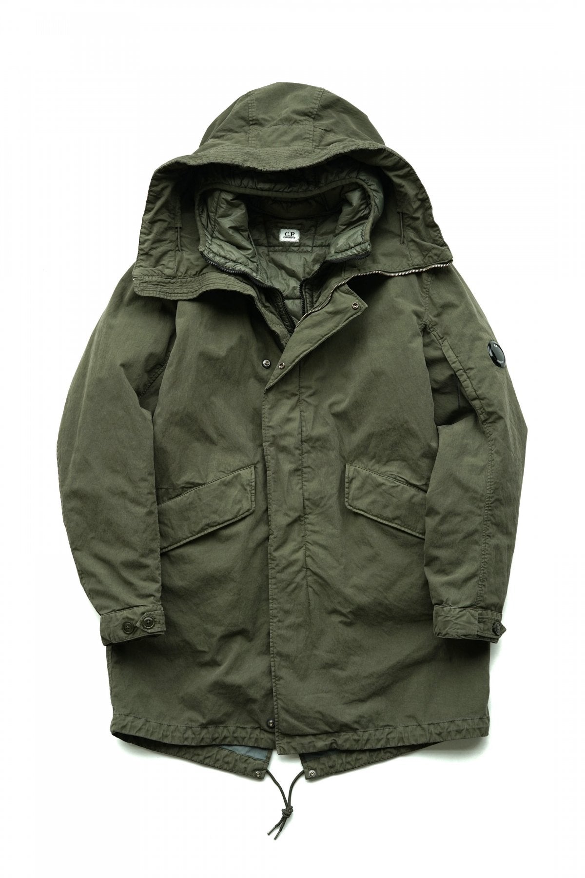 C.P. COMPANY - 50 FILI PLATED PARKA - STONE GRAY