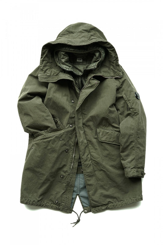 C.P. COMPANY - 50 FILI PLATED PARKA - STONE GRAY