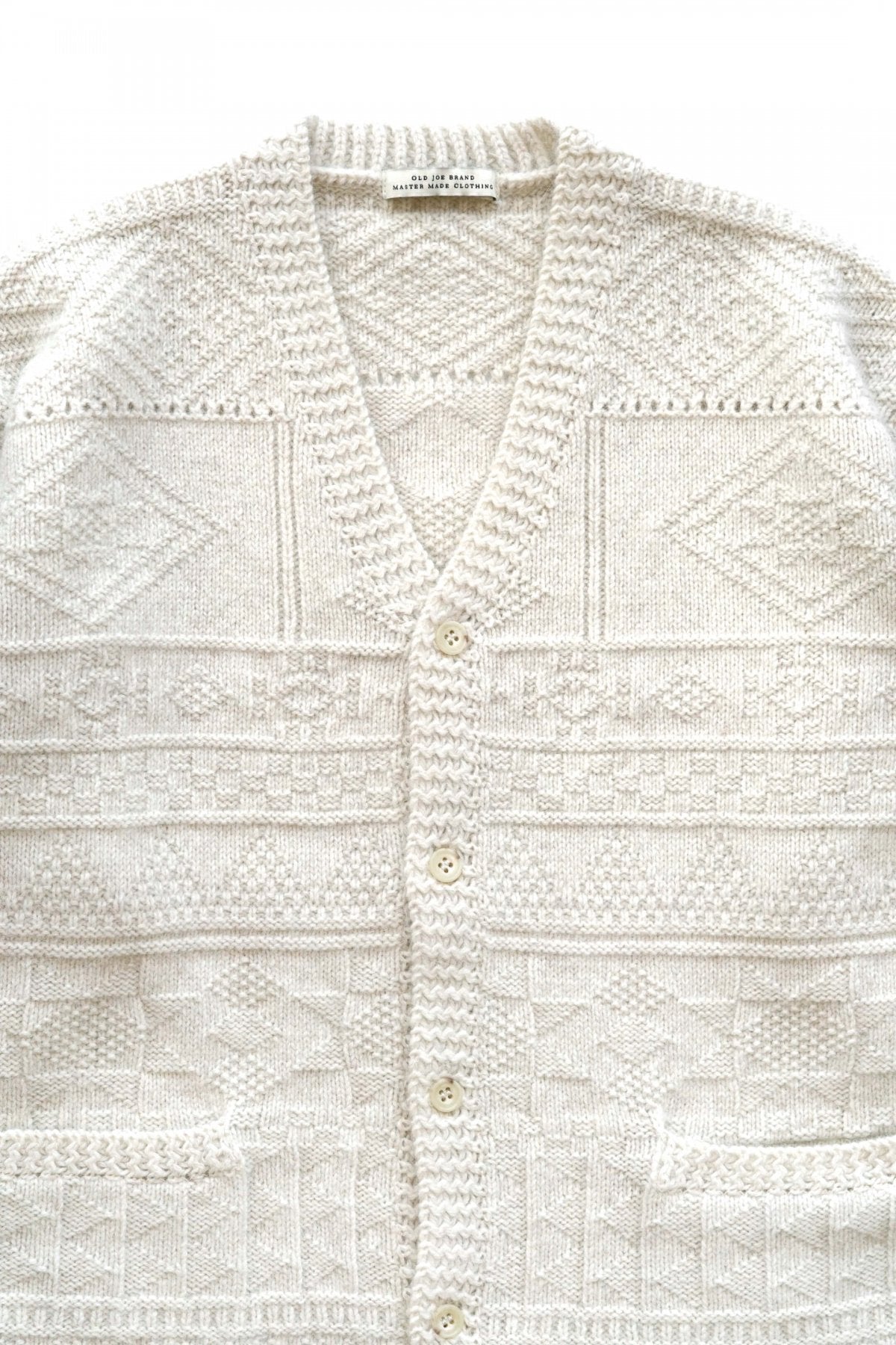 OLD JOE ★★★ - EXCLUSIVE GUERNSEY BUTTON CARDY - BONE