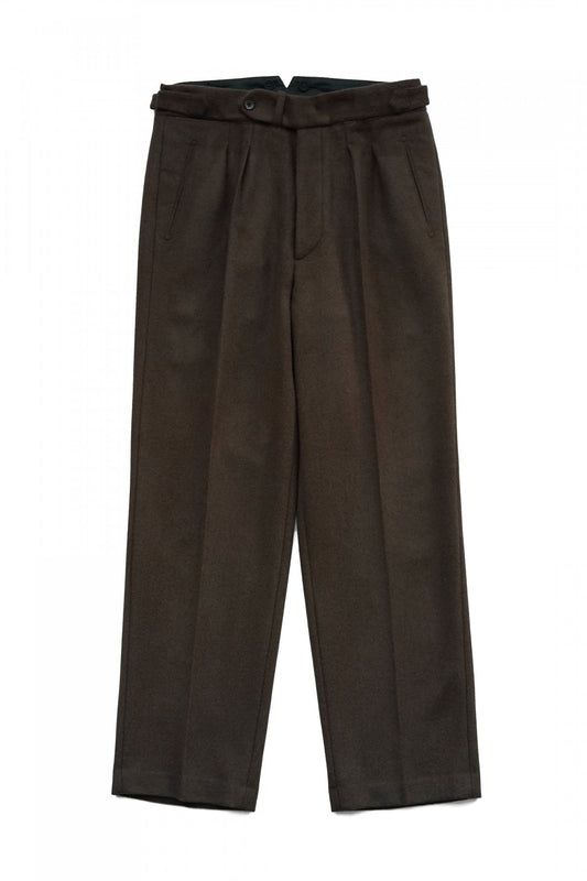 OLD JOE ★★★ - EXCLUSIVE DOUBLE-PLEATED SMARTY TROUSER - ESPRESSO