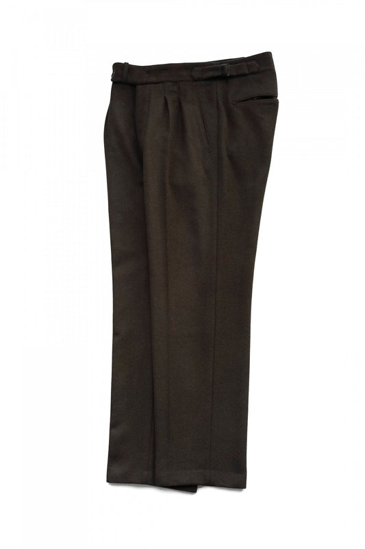 OLD JOE ★★★ - EXCLUSIVE DOUBLE-PLEATED SMARTY TROUSER - ESPRESSO