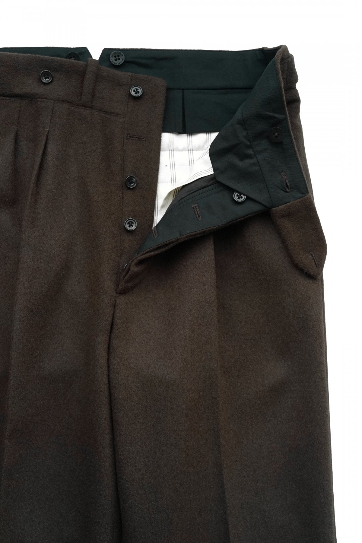 OLD JOE ★★★ - EXCLUSIVE DOUBLE-PLEATED SMARTY TROUSER - ESPRESSO