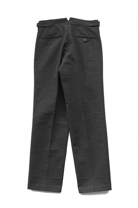 OLD JOE ★★★ - EXCLUSIVE DOUBLE-PLEATED SMARTY TROUSER - GRAPHITE PIQUE