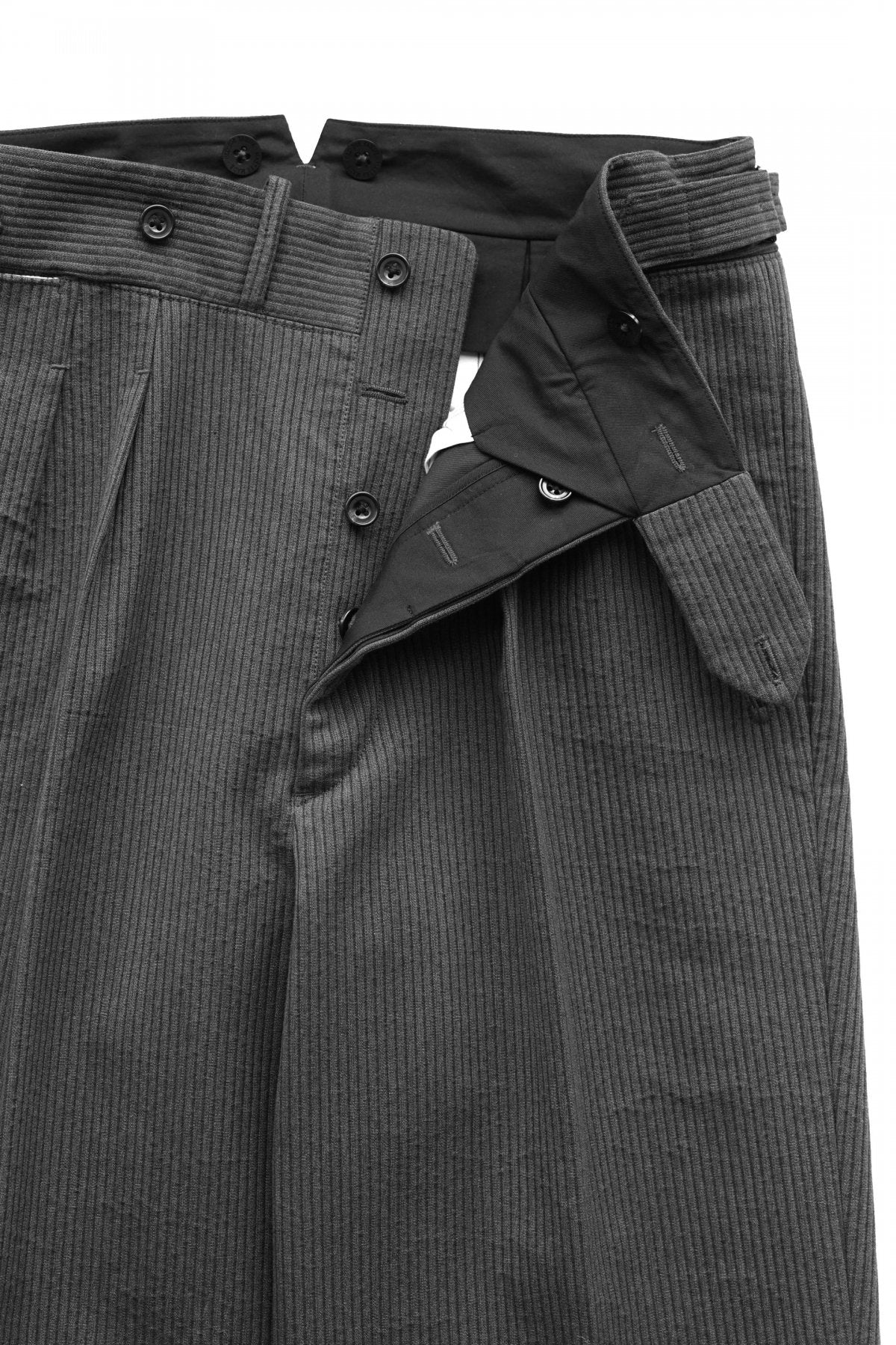 OLD JOE ★★★ - EXCLUSIVE DOUBLE-PLEATED SMARTY TROUSER - PEWTER PIQUE