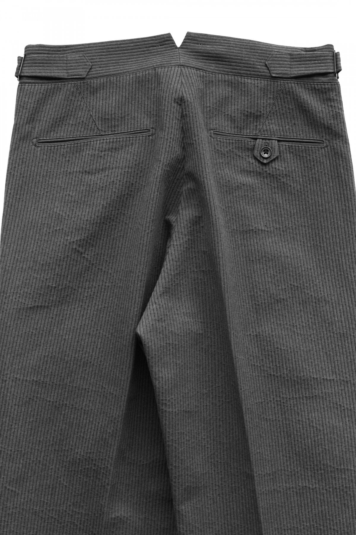 OLD JOE ★★★ - EXCLUSIVE DOUBLE-PLEATED SMARTY TROUSER - PEWTER PIQUE