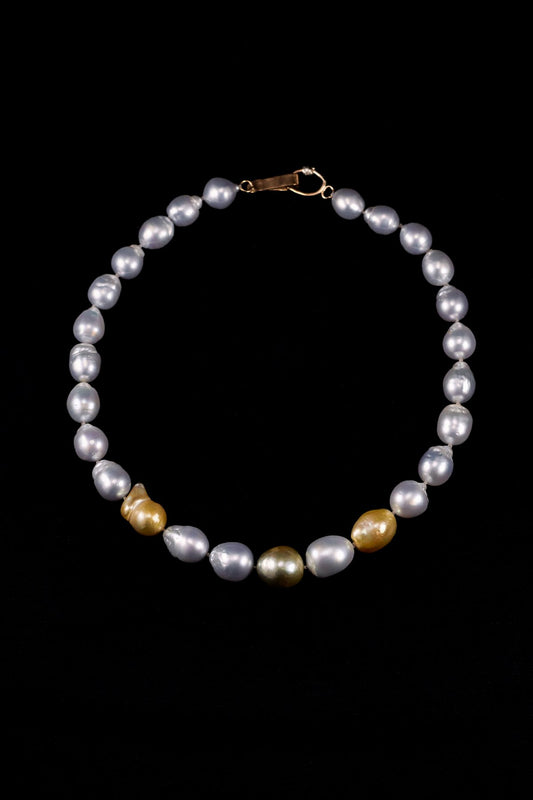 Mariko Tsuchiyama - Blue South Sea pearl necklace - 1